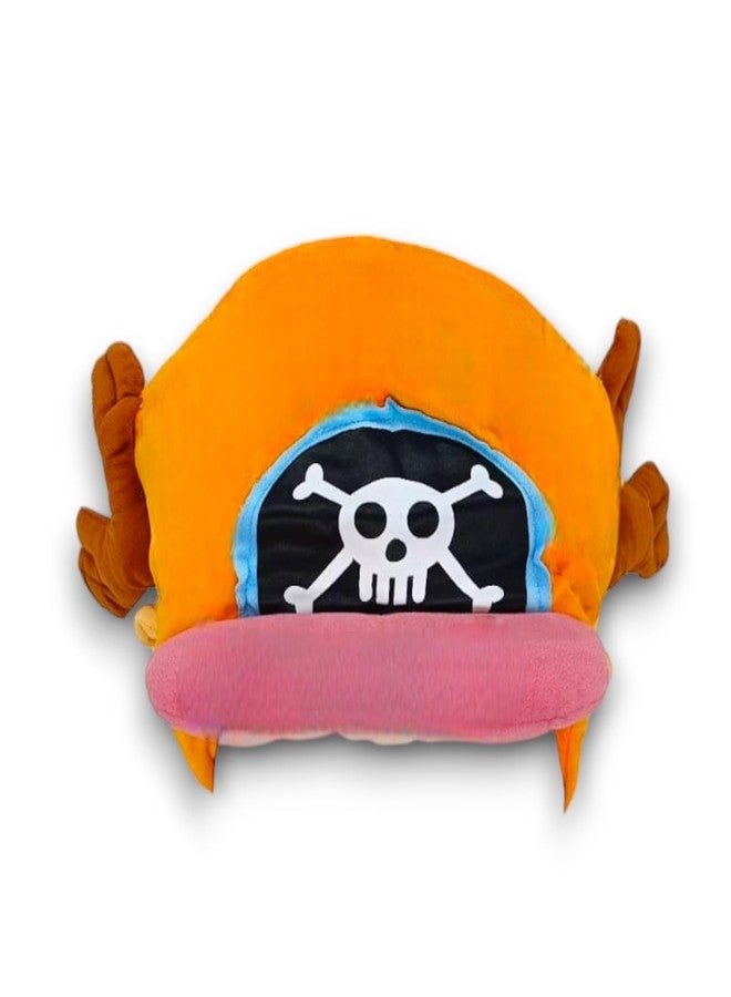 Trunkin One Piece Themed Tony tony chopper Hat plush Cap For Cosplay and Regular Use outfit Props Accessory Halloween Orange Hat model 3 - Image 1